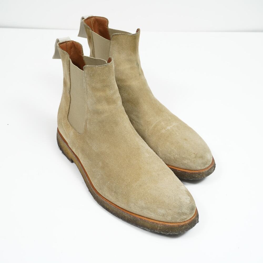 Common Projects Suede Chelsea Boots beige EU 44 US 10.5–11 Italy Made